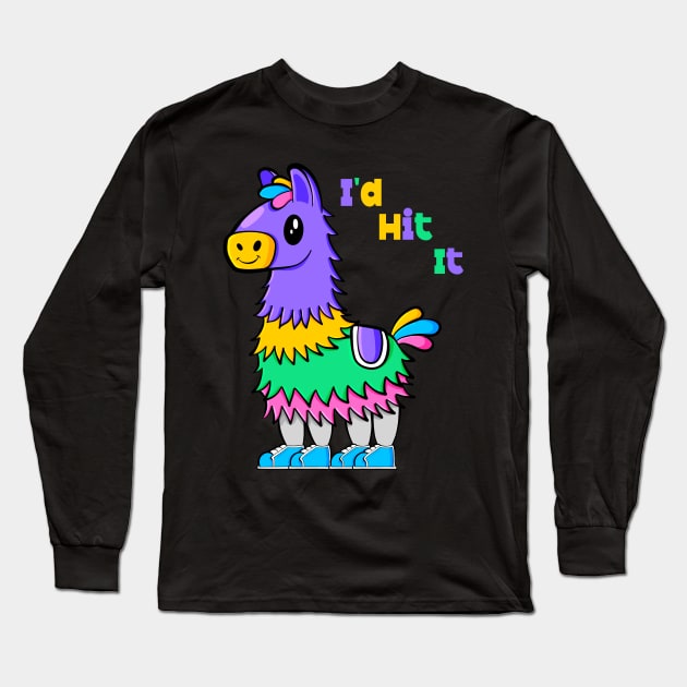 I'd Hit It Long Sleeve T-Shirt by Art by Nabes